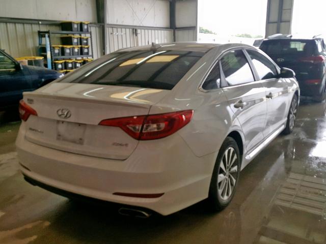 5NPE34AF3GH315539 - 2016 HYUNDAI SONATA SPO WHITE photo 4