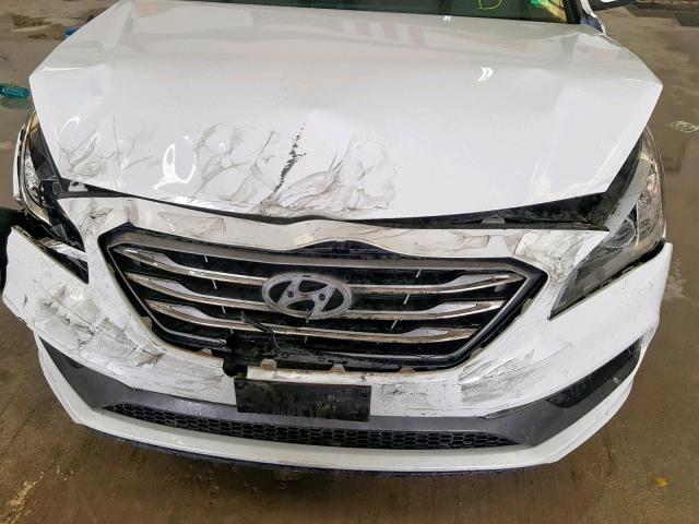 5NPE34AF3GH315539 - 2016 HYUNDAI SONATA SPO WHITE photo 9