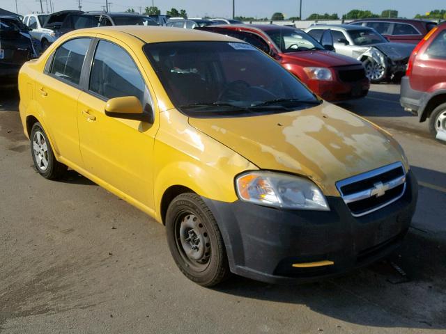 KL1TD5DE7AB048547 - 2010 CHEVROLET AVEO LS YELLOW photo 1