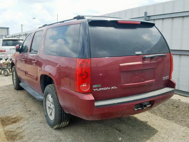 1GKFK16347J262219 - 2007 GMC YUKON XL K MAROON photo 3