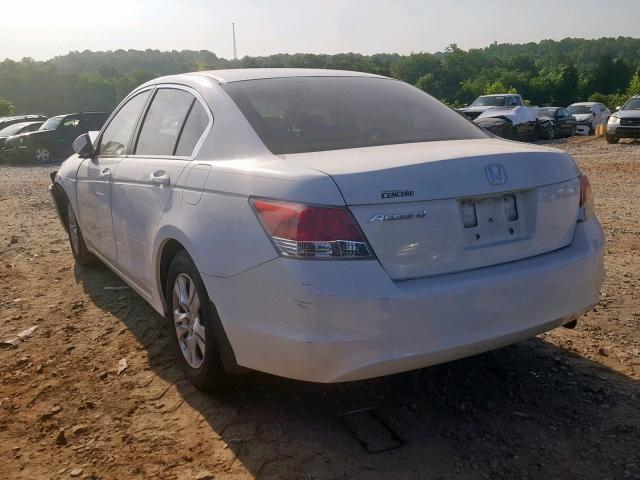 1HGCP26459A115300 - 2009 HONDA ACCORD LXP WHITE photo 3