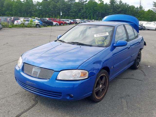 3N1AB51D46L614867 - 2006 NISSAN SENTRA SE- BLUE photo 2