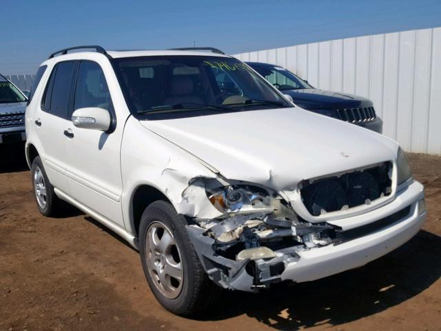 4JGAB57E54A507369 - 2004 MERCEDES-BENZ ML 350 WHITE photo 1