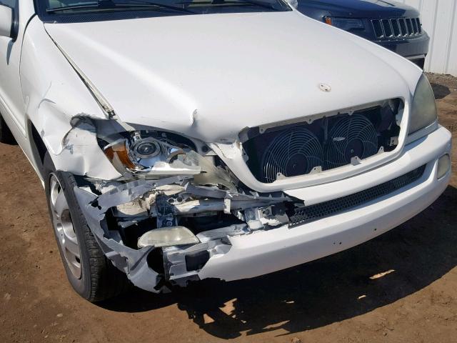 4JGAB57E54A507369 - 2004 MERCEDES-BENZ ML 350 WHITE photo 9