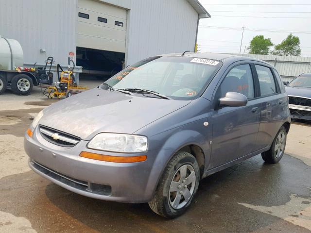 KL1TD66688B094555 - 2008 CHEVROLET AVEO BASE Қара фото 2