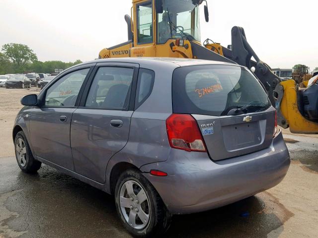 KL1TD66688B094555 - 2008 CHEVROLET AVEO BASE Қара фото 3