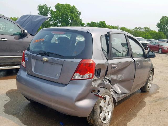 KL1TD66688B094555 - 2008 CHEVROLET AVEO BASE Қара фото 4