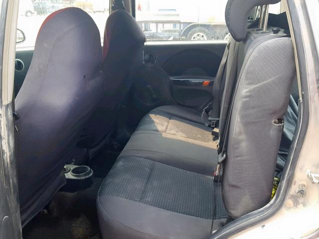 KL1TD66688B094555 - 2008 CHEVROLET AVEO BASE Қара фото 6
