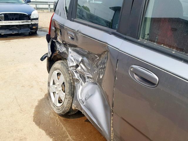 KL1TD66688B094555 - 2008 CHEVROLET AVEO BASE Қара фото 9