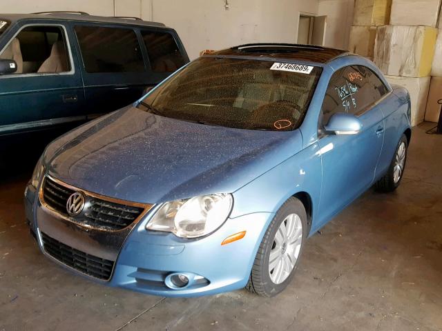 WVWBA71F77V005226 - 2007 VOLKSWAGEN EOS 2.0T BLUE photo 2