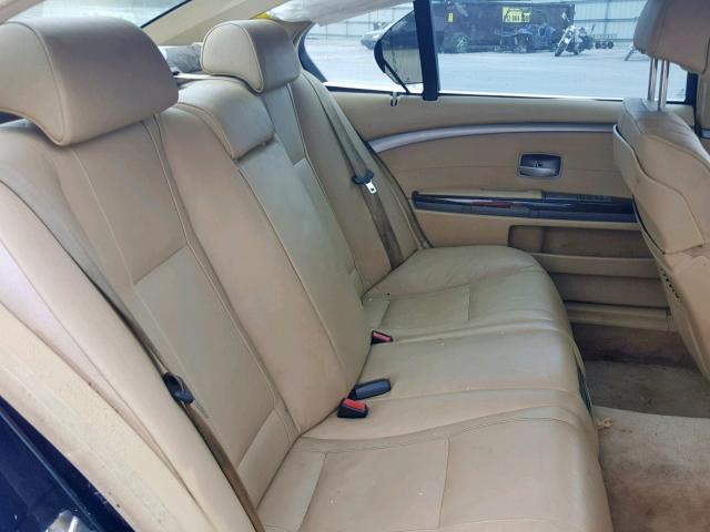 WBAHN83567DT70833 - 2007 BMW 750 BLUE photo 6