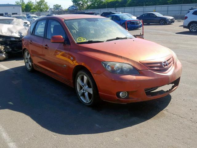 JM1BK143151305862 - 2005 MAZDA 3 HATCHBAC ORANGE photo 1