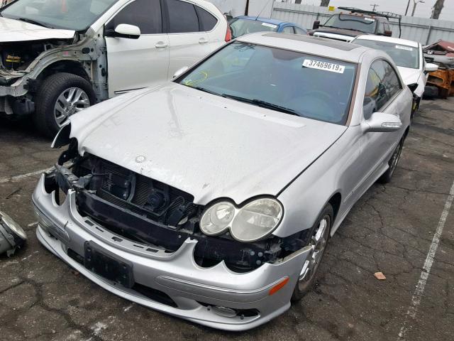 WDBTJ76H83F050788 - 2003 MERCEDES-BENZ CLK 55 AMG SILVER photo 2