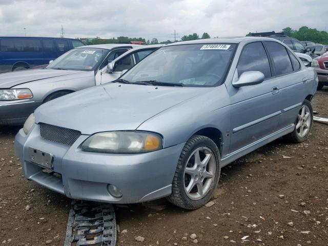 3N1AB51D42L708385 - 2002 NISSAN SENTRA SE- GRAY photo 2