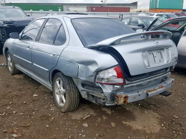 3N1AB51D42L708385 - 2002 NISSAN SENTRA SE- GRAY photo 3