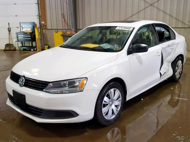 3VW1K7AJ4CM326509 - 2012 VOLKSWAGEN JETTA BASE 白色 照片 2