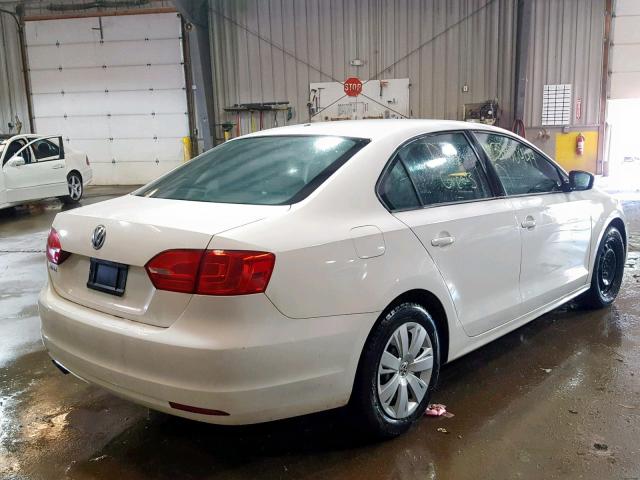 3VW1K7AJ4CM326509 - 2012 VOLKSWAGEN JETTA BASE 白色 照片 4