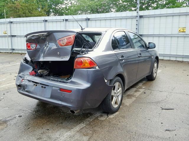 JA3AU26U18U038886 - 2008 MITSUBISHI LANCER ES GRAY photo 4