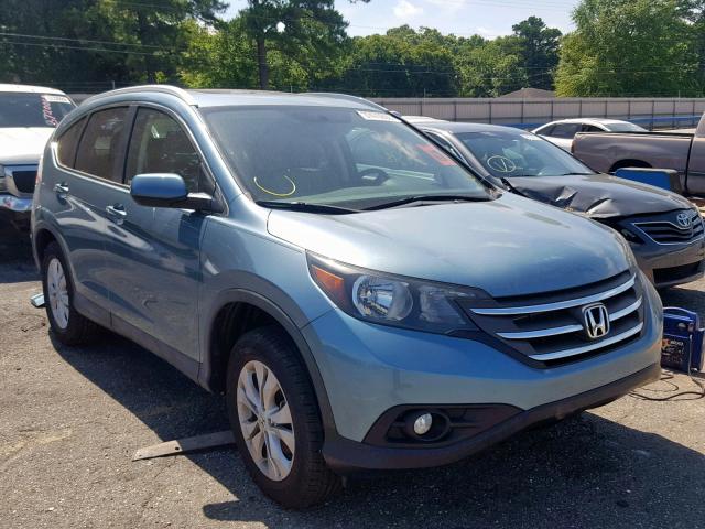 2HKRM3H77EH533665 - 2014 HONDA CR-V EXL TURQUOISE photo 1