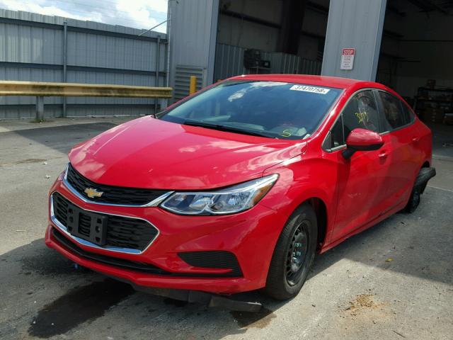 1G1BC5SM0H7278812 - 2017 CHEVROLET CRUZE LS RED photo 2