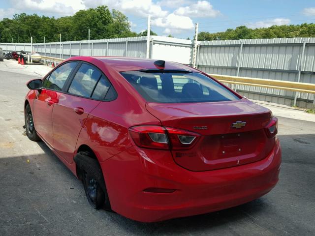 1G1BC5SM0H7278812 - 2017 CHEVROLET CRUZE LS RED photo 3