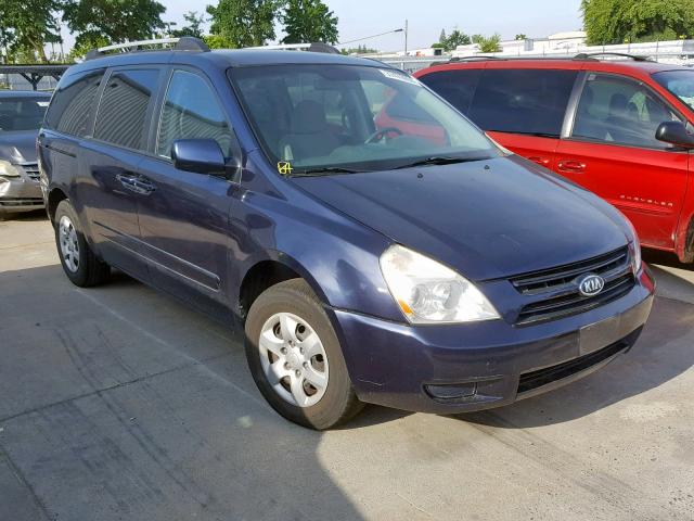 KNDMB233276111668 - 2007 KIA SEDONA EX BLUE photo 1