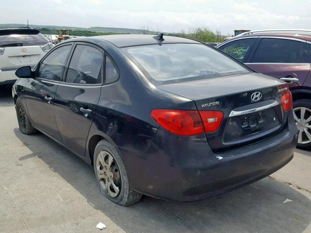 KMHDU4AD1AU890285 - 2010 HYUNDAI ELANTRA BL BLACK photo 3