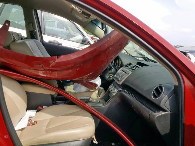 1YVHZ8CH4A5M36292 - 2010 MAZDA 6 I RED photo 5