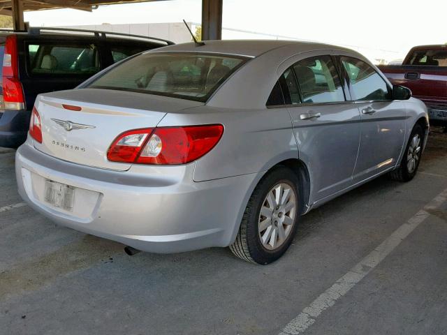 1C3LC46J88N265232 - 2008 CHRYSLER SEBRING LX SILVER photo 4