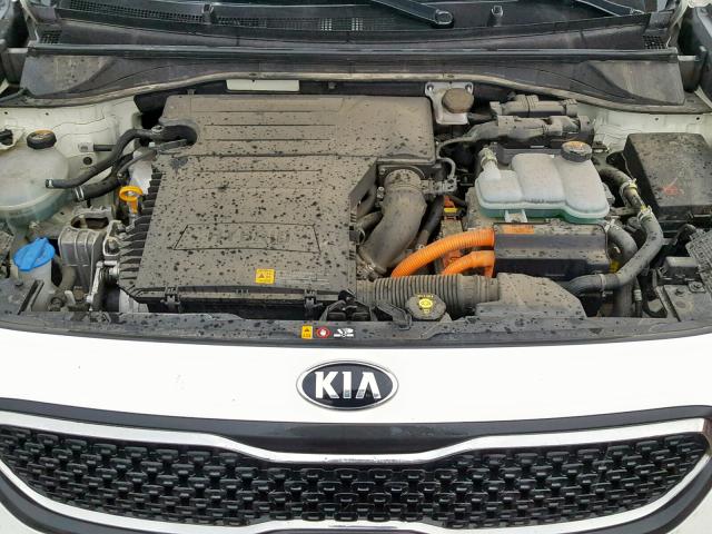 KNDCB3LC3H5053241 - 2017 KIA NIRO FE WHITE photo 7