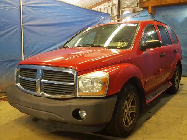 1D4HB48N24F169625 - 2004 DODGE DURANGO SL RED photo 2