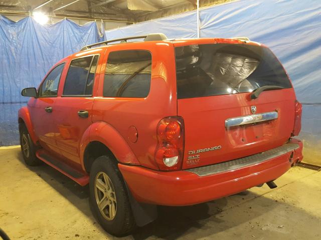 1D4HB48N24F169625 - 2004 DODGE DURANGO SL RED photo 3