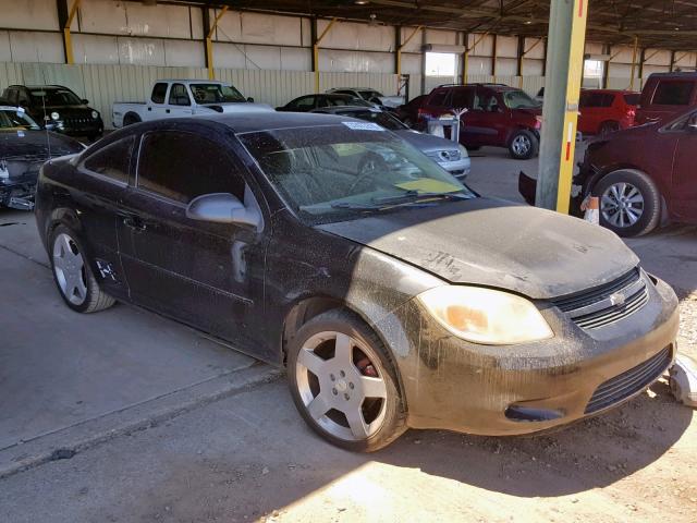 1G1AK12FX57581665 - 2005 CHEVROLET COBALT BLACK photo 1