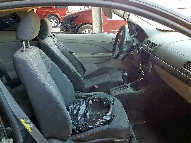 1G1AK12FX57581665 - 2005 CHEVROLET COBALT BLACK photo 5