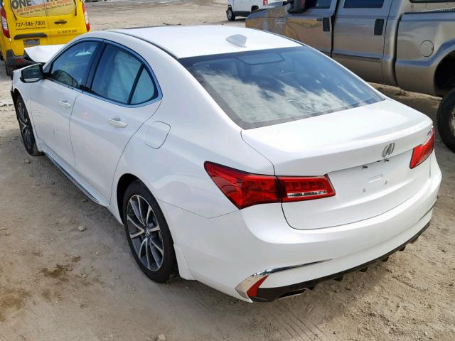 19UUB2F5XJA003222 - 2018 ACURA TLX TECH WHITE photo 3