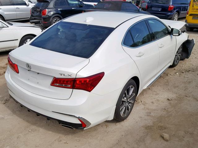 19UUB2F5XJA003222 - 2018 ACURA TLX TECH WHITE photo 4