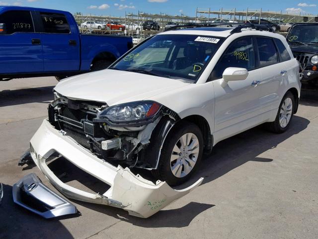 5J8TB1H58AA005456 - 2010 ACURA RDX TECHNO WHITE photo 2