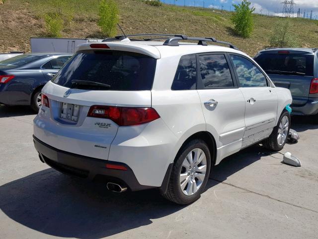 5J8TB1H58AA005456 - 2010 ACURA RDX TECHNO WHITE photo 4