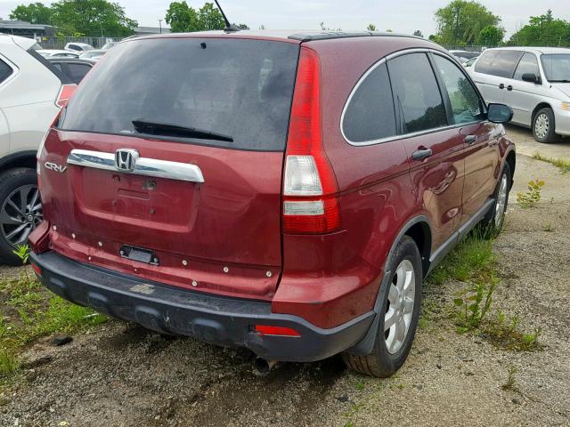 3CZRE48538G700371 - 2008 HONDA CR-V EX RED photo 4