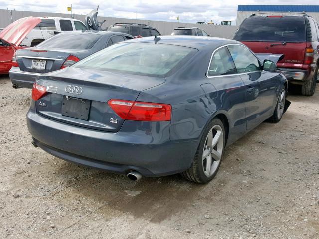 WAUDK78T19A004341 - 2009 AUDI A5 QUATTRO GRAY photo 4