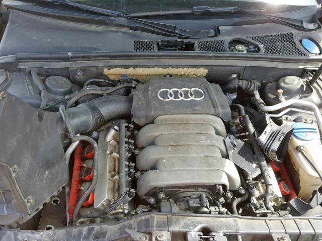 WAUDK78T19A004341 - 2009 AUDI A5 QUATTRO GRAY photo 7