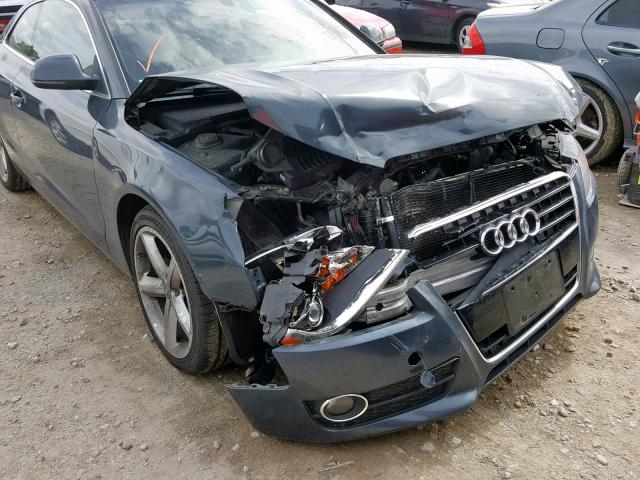 WAUDK78T19A004341 - 2009 AUDI A5 QUATTRO GRAY photo 9