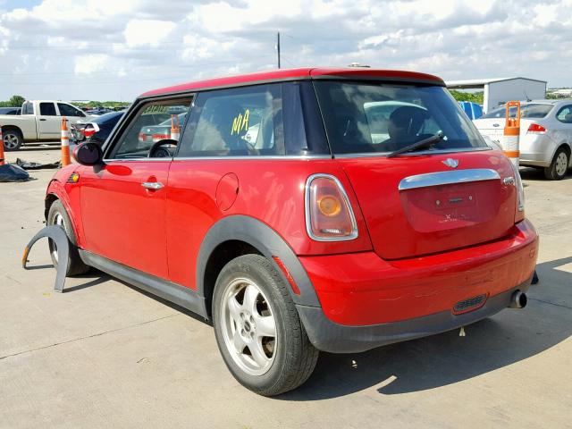 WMWMF33528TU67548 - 2008 MINI COOPER RED photo 3