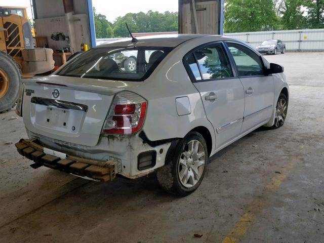 3N1AB6AP6BL705388 - 2011 NISSAN SENTRA 2.0 WHITE photo 4