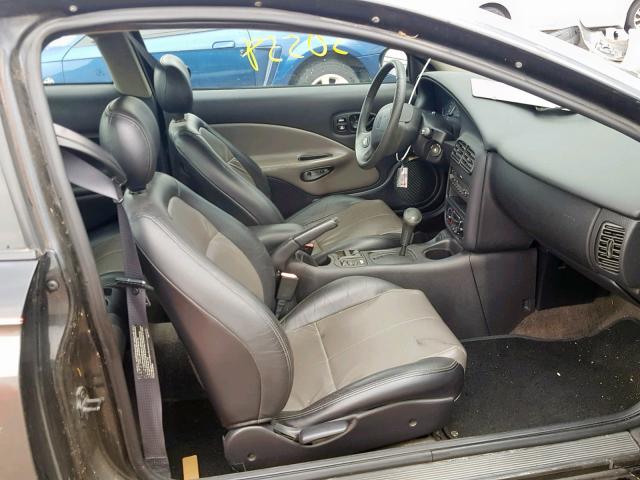 1G8ZY12762Z129644 - 2002 SATURN SC2 BLACK photo 5