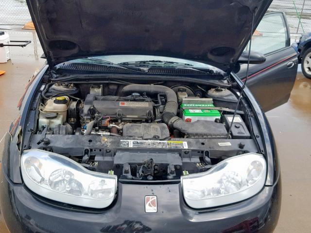 1G8ZY12762Z129644 - 2002 SATURN SC2 BLACK photo 7