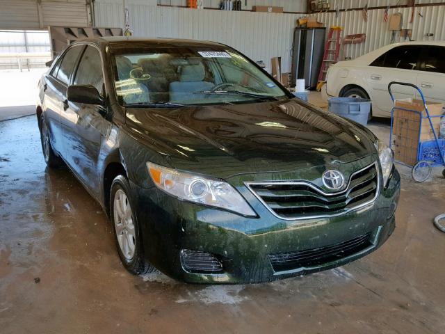 4T1BF3EK4BU652601 - 2011 TOYOTA CAMRY BASE GREEN photo 1