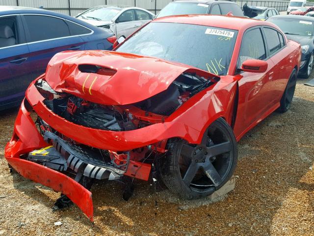 2C3CDXGJ3KH530796 - 2019 DODGE CHARGER SC RED photo 2