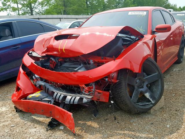 2C3CDXGJ3KH530796 - 2019 DODGE CHARGER SC RED photo 9