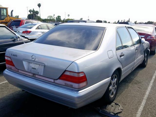 WDBGA43G3VA372444 - 1997 MERCEDES-BENZ S 420 SILVER photo 4